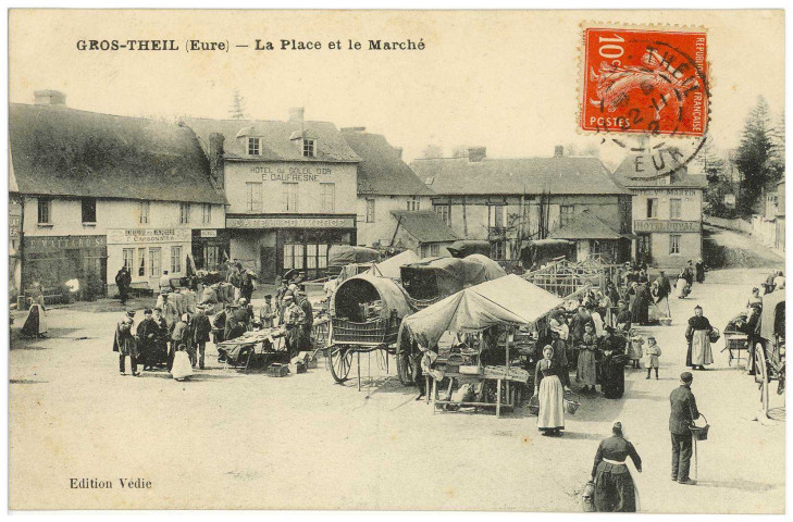Gros-Theil (Le). La Place et le Marché.