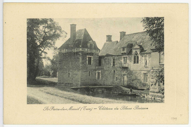 Saint-Pierre-du-Mesnil. Château du Blanc-Buisson.