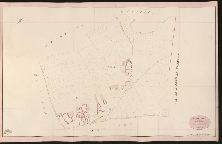 Hébécourt. Section C _ de la Pérelle _ 2e de 3 Feuilles