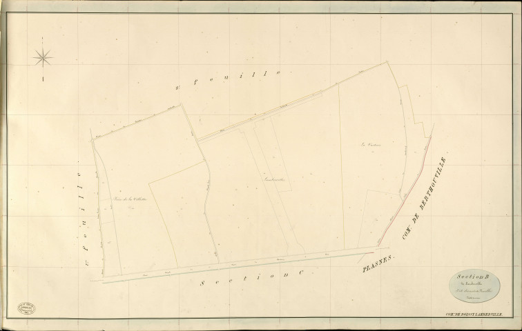 Boissy-Lamberville. Section B _ de Lamberville _ 3e et dernière Feuille