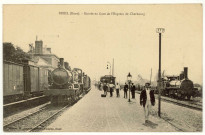 Bueil. Entrée en Gare de l'Express de Cherbourg.