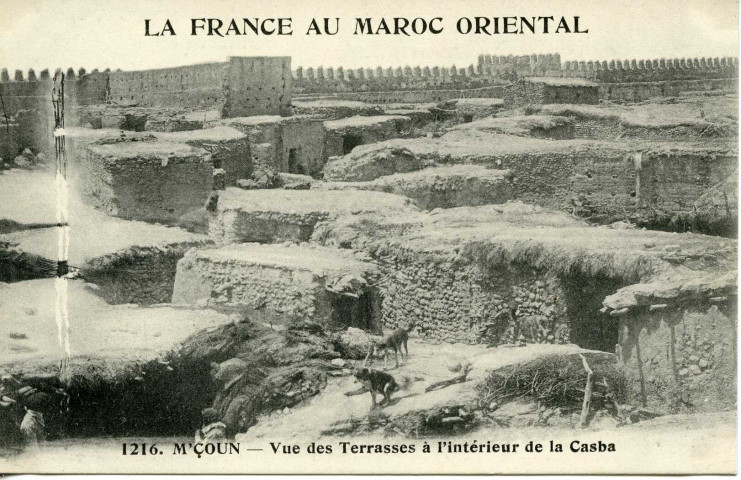 M'ÇOUN - Vue des terrasses à l'intérieur de la Casba