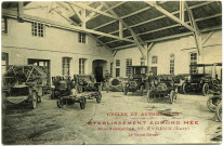 Evreux-Ville. Établissement Edmond Hée - Cycles et Automobiles Rue Joséphine Le Grand Garage.