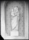Statue de Vierge à l'enfant dite "Vierge aux raisins" de l'église d'Andé (Eure).