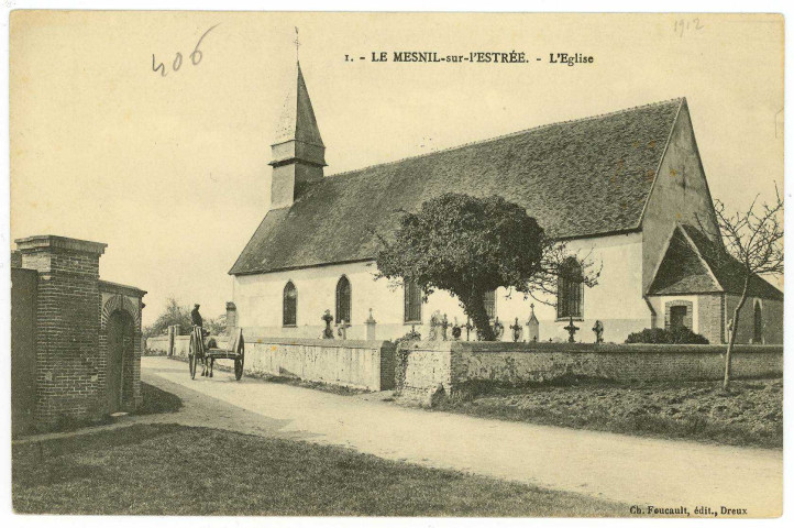Mesnil-sur-l'Estrée (Le). L'Eglise.