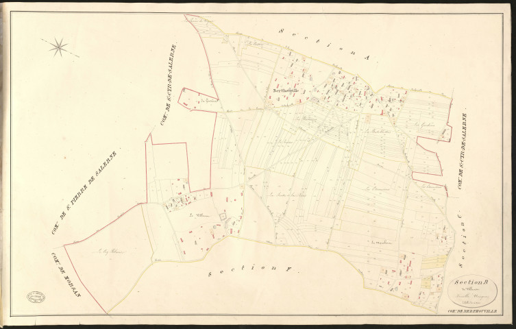 Berthouville. Section B _ du Villeret _ Feuille Unique