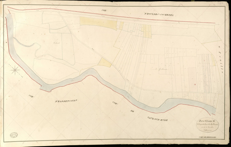 Ménilles. Section G _ de la grande Cour et du Guillemain _ 1re de 3 Feuilles