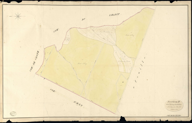 Mouettes. Section B _ de la Houssaye et de Malassis _ 3e et dernière Feuille