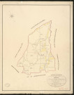 Réville. Tableau d'assemblage _ du Plan Parcellaire de la Commune de _ Réville _ Canton de Broglie - Bernay - Eure. _ Terminé sur le terrain le 20 avril 1831 sous l'administration _ de Mr Passy, Préfet _ Mr Delaval, Maire _ et sous la direction _ de Mr Marel, directeur des Contributuions directes _ Mr Lefébure, géomètre en chef. _ Par Mr Caffin, Géomètre de 1ère classe _ Echelle de 1 à 10,000
