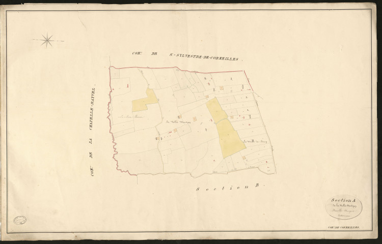 Cormeilles. Section A _ de la Vallée Martigny _ Feuille Unique