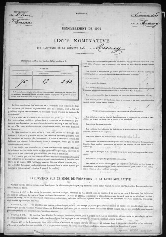 MISEREY 1901