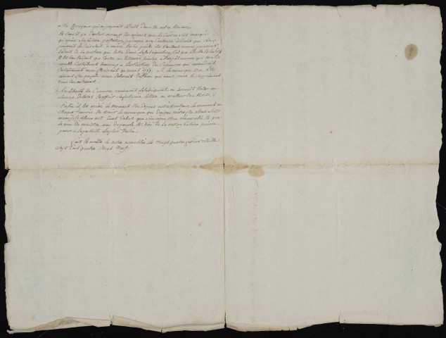 Cahier manuscrit de la communauté des tanneurs et corroyeurs de Beaumont-le-Roger.