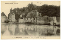 Caillouet-Orgeville. Le Château- Entée du Parc près l'Asile Saint-Charles.