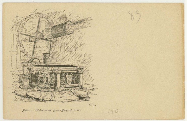 Bosc-Bénard-Commin. Château du Bosbénard-Puits.