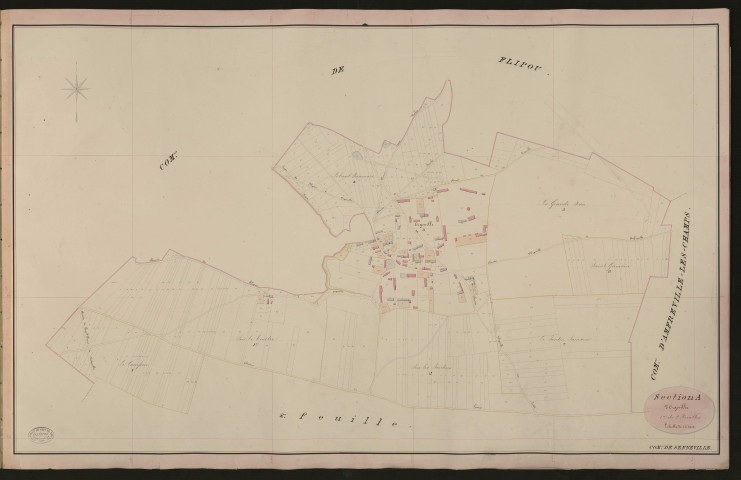 Senneville. Section A _ d'Orgeville _ 1re de 2 Feuilles