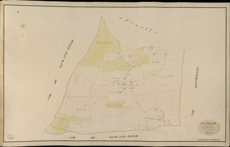 Bois-Normand-la-Campagne. Section E _ de Fouesnard _ 1re de 2 Feuilles