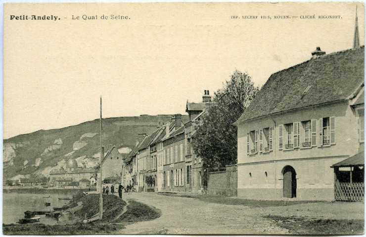 Andelys (Les). Petit Andely - Le Quai de Seine.