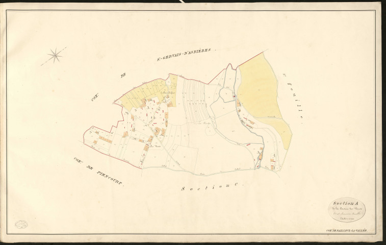Bailleul-la-Vallée. Section A _ de la Couture des Vorets _ 2e et dernière Feuille