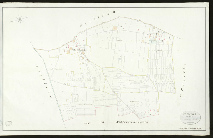 Goulafrière (La). Section A _ de Beaufay _ 2ème et dernière feuille _ Echelle de 1 à 2500