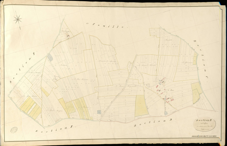 Ferrières-Haut-Clocher. Section E _ de l'Eglise _ 2e et dernière Feuille