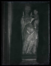 Église Saint-Barthélémy de Thomer-la-Sogne (Eure), retable latéral nord, statue de la Vierge à l'enfant dite du bouquet.