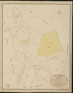 Mandres. Tableau d'assemblage _ du Plan Parcellaire de la Commune de Mandres _ Canton de Verneuil - Evreux - Eure. _ Terminé sur le Terrain le 26 Mars 1836, sous l'administration de M. A. Passy, Préfet _ M. Pescheur, Maire _ et sous la Direction de M. Marel, Directeur des Contributions directes _ M. Le Fébure, Géomètre en Chef. _ Par M. Girard, Géomètre de 1re classe.