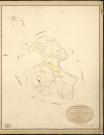 Sacq (Le). Tableau d'assemblage _ du Plan Parcellaire de la Commune de Sacq _ Canton de Damville - Evreux - Eure. _ Terminé sur le Terrain le 28 Septembre 1839 , sous l'administration de M. de Monicault, Préfet _ M. Mesnil, Maire _ sous la Direction de M. Garnier, Directeur des Contributions directes _ M. Le Fébure, Géomètre en Chef. _ Par M. Lefebure, Géomètre de 1re classe.