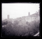 Vue sur le quartier de l'église Santa Maria Maggiore d'Assise (province de Pérouse)