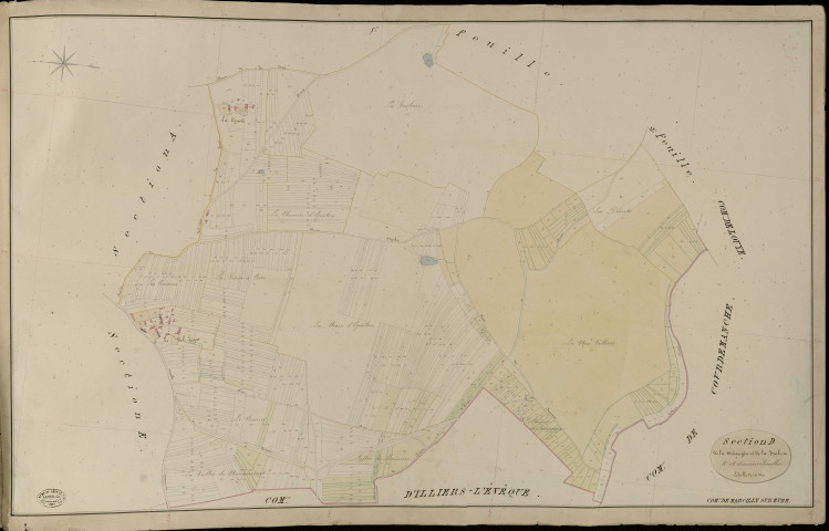 Marcilly-sur-Eure. Section D _ de la Mésangère et de la Tuilerie _ 3e et dernière Feuille
