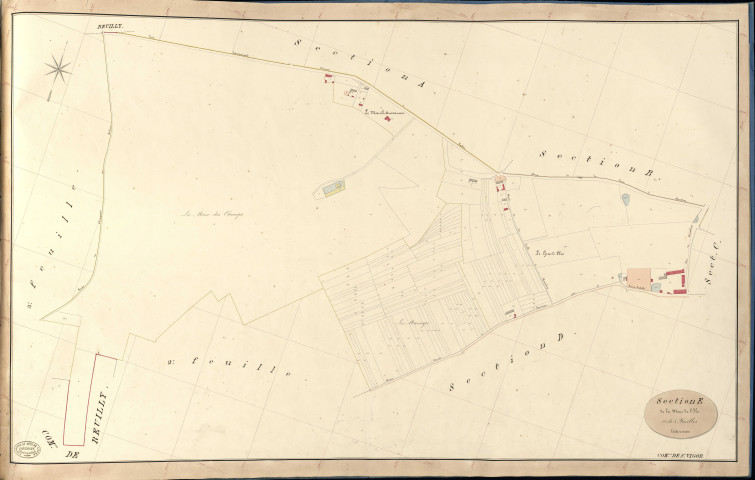 Saint-Vigor. Section E _ de la Mare de l'Ile _ 1re de 3 Feuilles