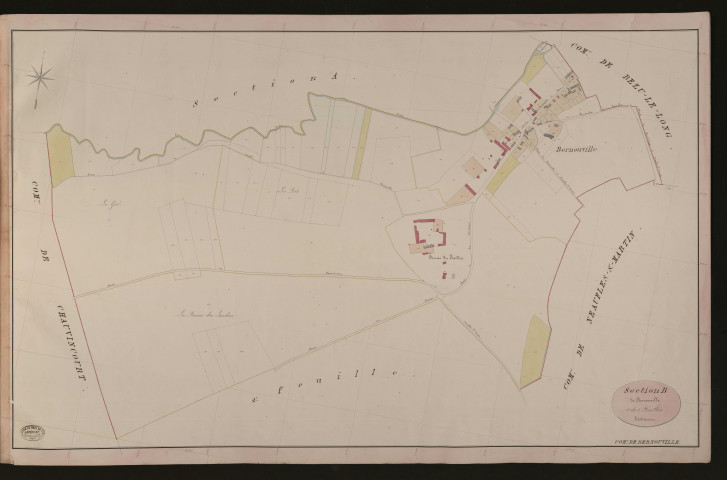 Bernouville. Section B _ de Bernouville _ 1re de 2 Feuilles