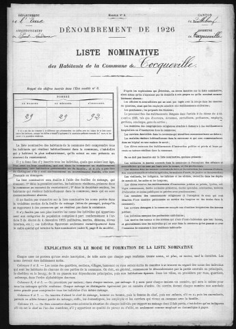 TOCQUEVILLE 1926