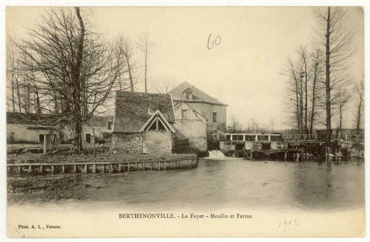Berthenonville. Le Fayet - Moulin et Ferme.