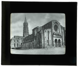 Église Saint-Sernin de Toulouse (Haute-Garonne), côté nord-ouest.