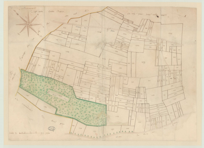 Forêt-la-Folie - Plans de la paroisse. *