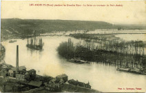 Andelys (Les). Pendant les grandes eaux - La Seine au tournant du Petit Andely.