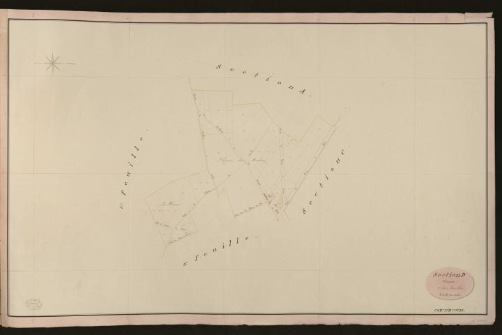 Ecouis. Section D _ d'Ecouis _ 2e de 3 Feuilles