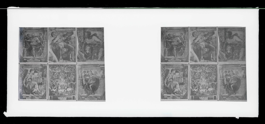 Plafond peint de la chapelle Sixtine à Rome (Italie).