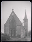 Église Saint-Ouen de Routot (Eure), ensemble ouest et clocher.