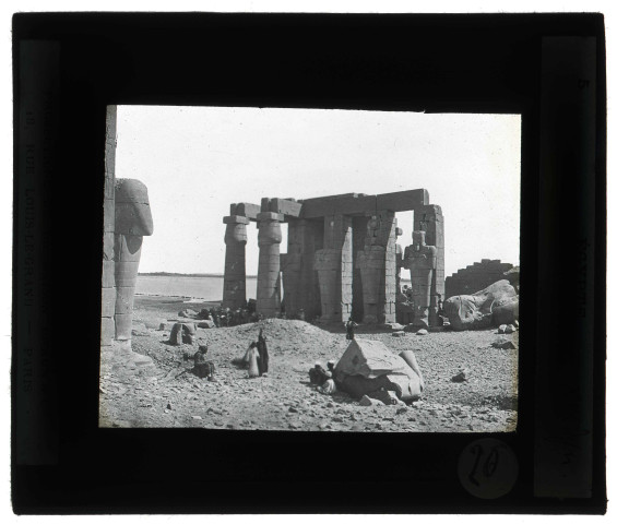 Ramesseum de Thèbes (Égypte).
