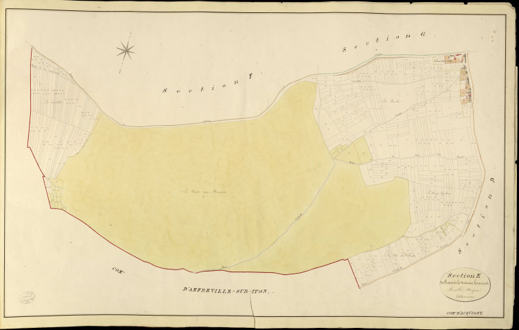 Acquigny. Section E _ des Prats et de la Vente aux hommes _ Feuille Unique