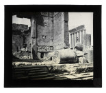Ruines et vestiges du temple de Baalbek (Liban).