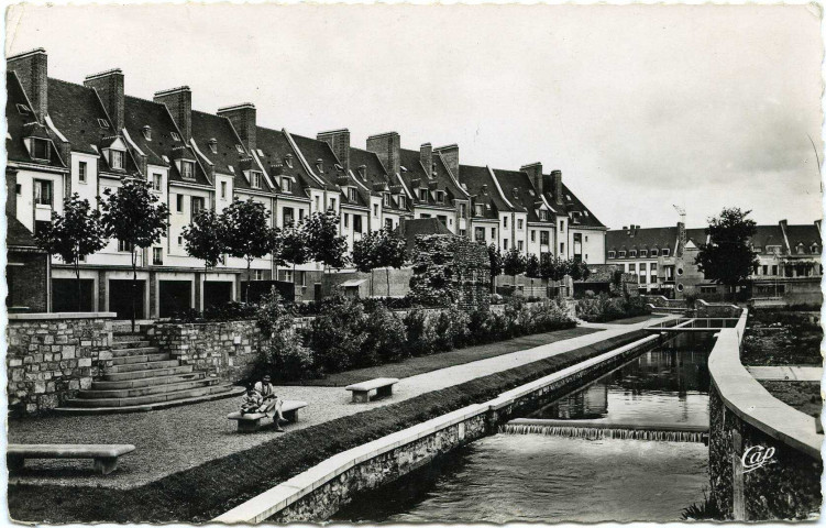 Evreux-Ville. Les nouveaux jardins aux bords de L'Iton.