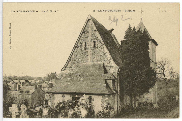 Saint-Georges-sur-Eure. L'Eglise.