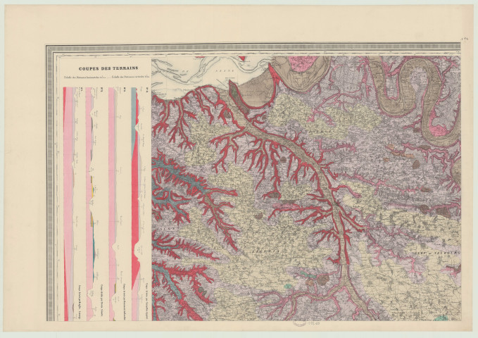 Carte géologique du département de l'Eure .. dressée par A. Passy ancien préfet Feuille 1