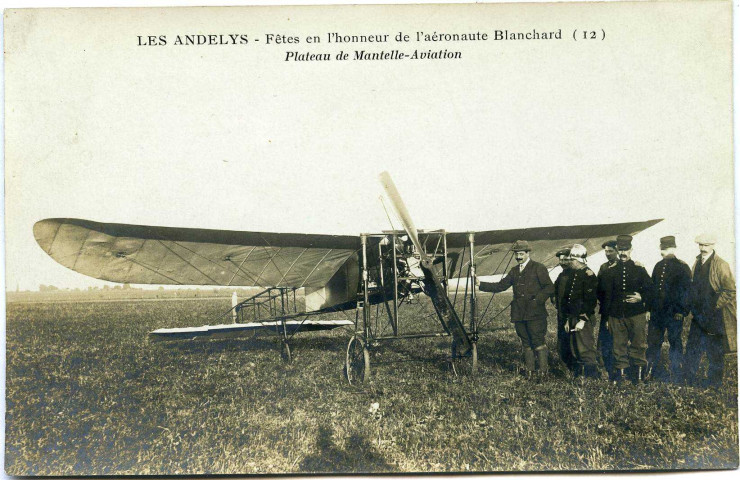 Andelys (Les). Fête en L'Honneur de l'Aéronaute Blanchard - Plateau de Mantelle-Aviation.