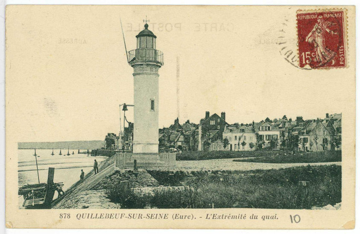Quillebeuf-sur-Seine. L'Extrémité du Quai.