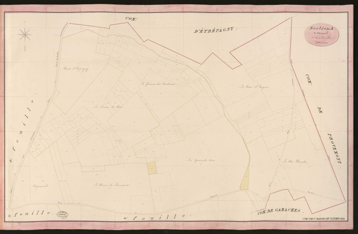 Sainte-Marie-de-Vatimesnil. Section A _ de Vatimesnil _ 1re de 5 Feuilles