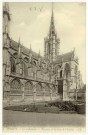 Evreux-Ville. La Cathédrale - Vue prise de la Cour de l'Evêché.