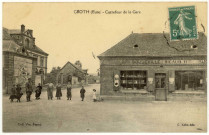 Croth. Vue prise Carrefour du Boulevard de la Gare.